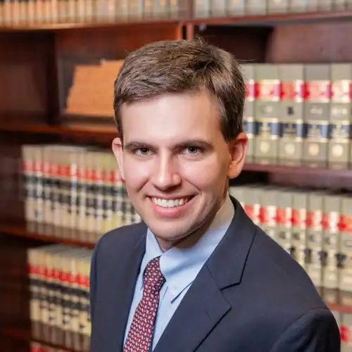 Attorney in legal library for law firm website.